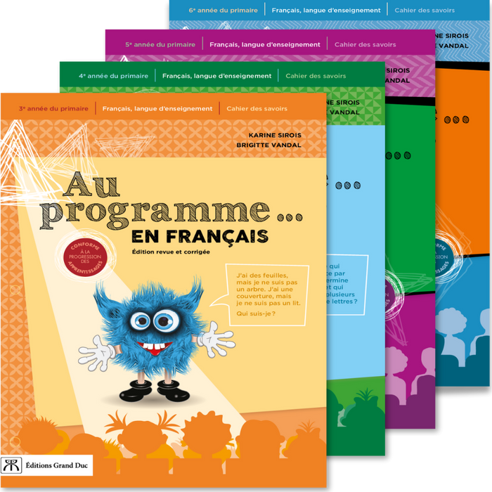 Au programme en français - Numérique