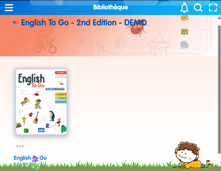 English to go, a visual reference