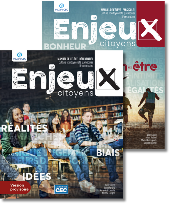 Enjeux citoyens 5e secondaire - Manuel de l’élève (4 fascicules + 1 référentiel) | Version numérique 1 an