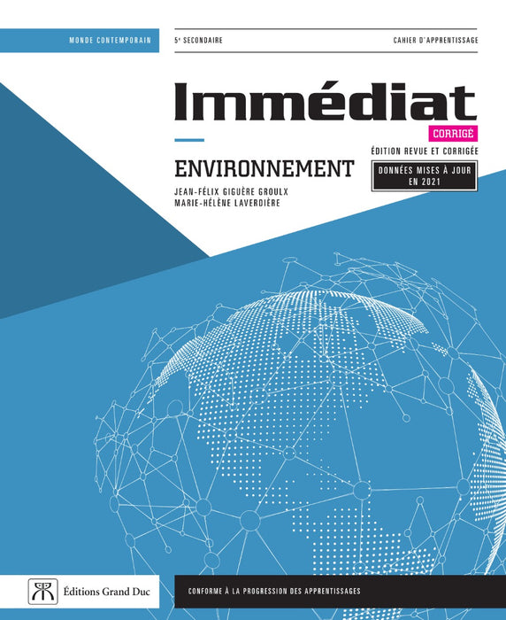 Immédiat Environnement - Secondaire 5 - Corrigé, 2e édition - Accès enseignant, Web 1 an