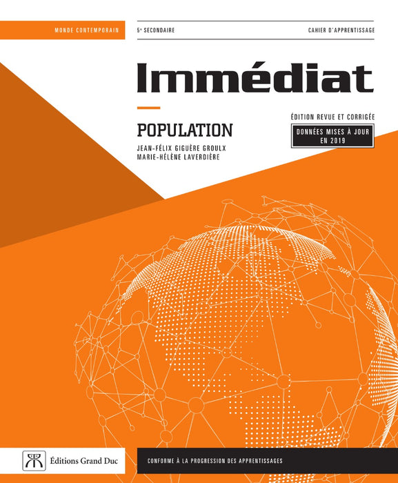 Immédiat Population - Secondaire 5 - Cahier d'apprentissage, 2e édition - Accès web 1 an (livraison électronique)