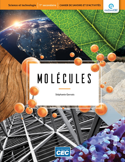 Molécules 1re secondaire - Cahier - Accès web 1 an + exercices interactifs (livraison électronique)                                                                     