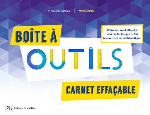 Boîte à outils 1er cycle du secondaire - Carnet effaçable               