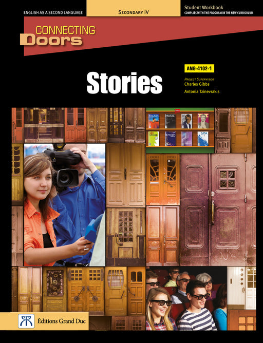 Connecting doors Stories - ANG-4102-1 - Student workbook secondary 4 - Web access 1 year (Electronic delivery)                                  