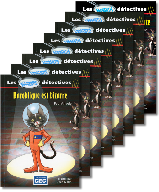 Les apprentis détectives Série de 8 romans, version papier + Accès classe (30 élèves + accès enseignant gratuit), Web 1 an                      