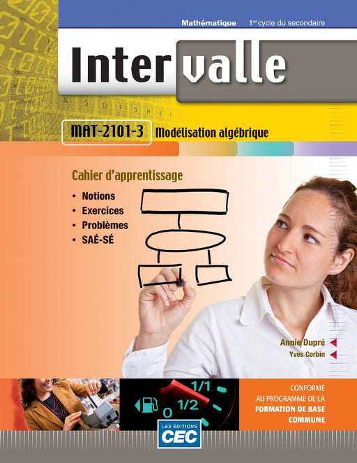 Intervalle FBC MAT-2101-3 - Cahier Modélisation algébrique (incluant accès Web 1 an)                                                            