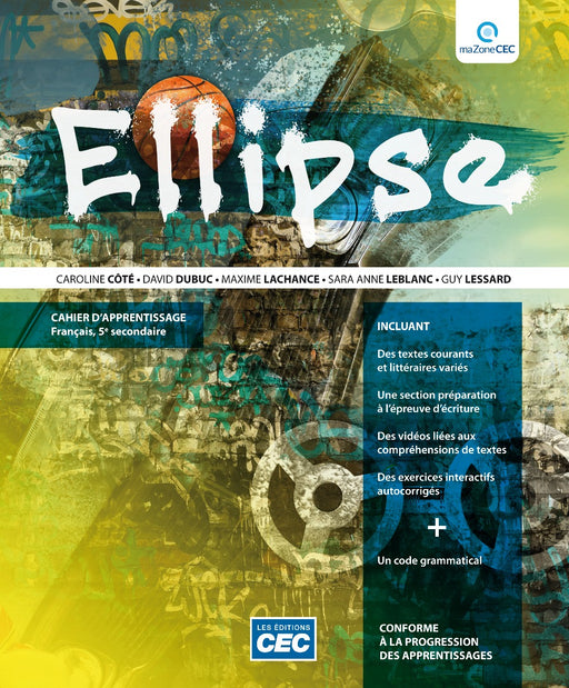 Ellipse Cahier d'apprentissage (incluant le code grammatical et les exercices interactifs)                                                      