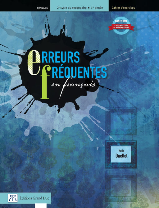 Erreurs fréquentes en français 3e secondaire - Cahier - Accès web 1 an (livraison électronique)                                                 