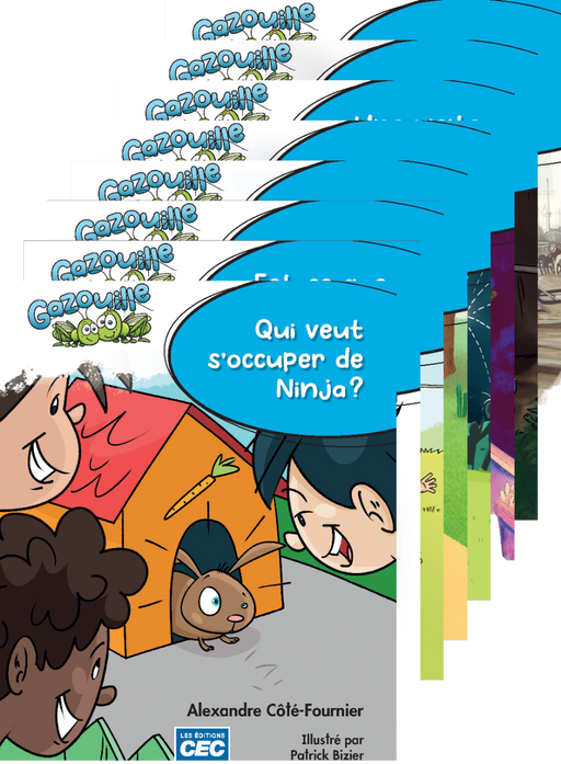 Gazouille Série bleue - Ensemble de 8 livrets version numérique - Lecture, karaoké + Guide + Accès classe (30) (1 an)                           