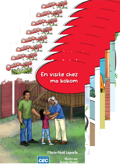 Gazouille Série rouge - Ensemble de 8 livrets papier avec version numérique - Lecture, karaoké + Guide d'enseignement + 8 fiches repros en numérique + Accès classe (30) (1 an)                                         
