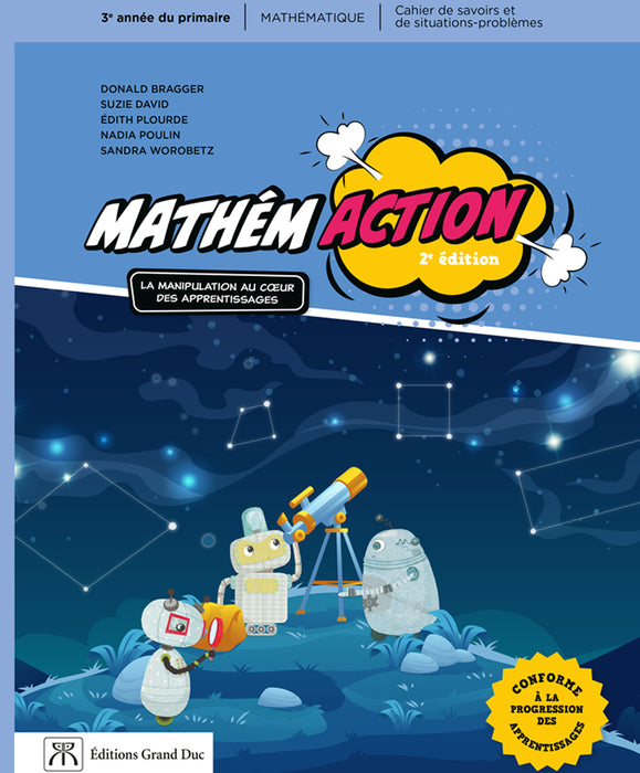 Mathémaction 3e année - Guide d'enseignement (incluant l'accès aux cahiers et exercices interactifs Tohubohu pour les élèves), Web 1 an (Livraison électronique)                  
