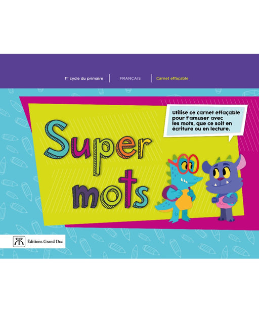 Mini TNI Français 1er cycle - Super mots - Carnet effaçable - Version à projeter, Web 1 an                                                      