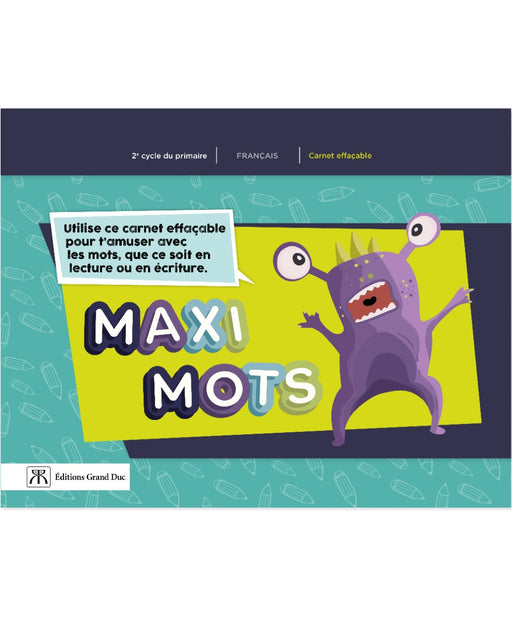 Mini TNI Français 2e cycle - Maxi mots - Carnet effaçable - Version à projeter, Web 1 an                                                        