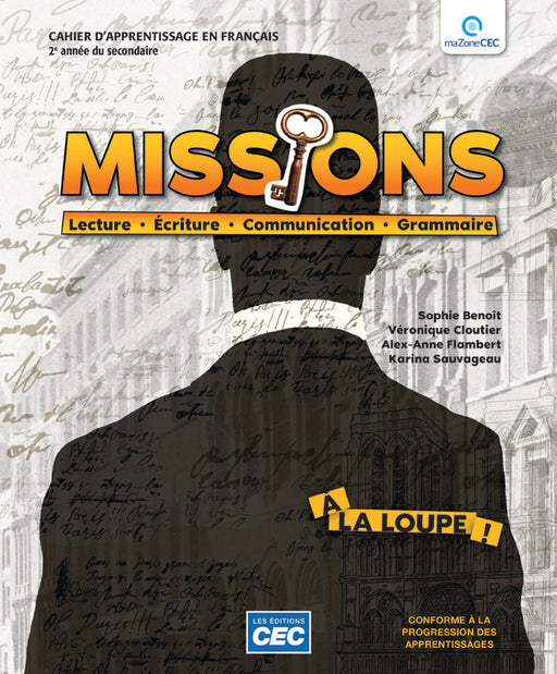 Missions 2e secondaire - Cahier d'apprentissage (incluant le code grammatical, le fascicule de préparation à l'épreuve ministérielle et les exercices interactifs et Extras) - Accès étudiants, Web 1 an (Livraison postale)                                   