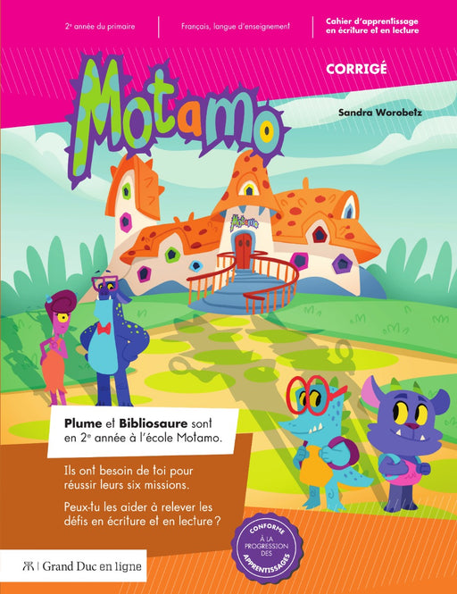 Motamo 2e année - Guide d'enseignement (Incluant l'accès aux cahiers et exercices interactifs Tohubohu pour les élèves), Web 1 an (livraison électronique)