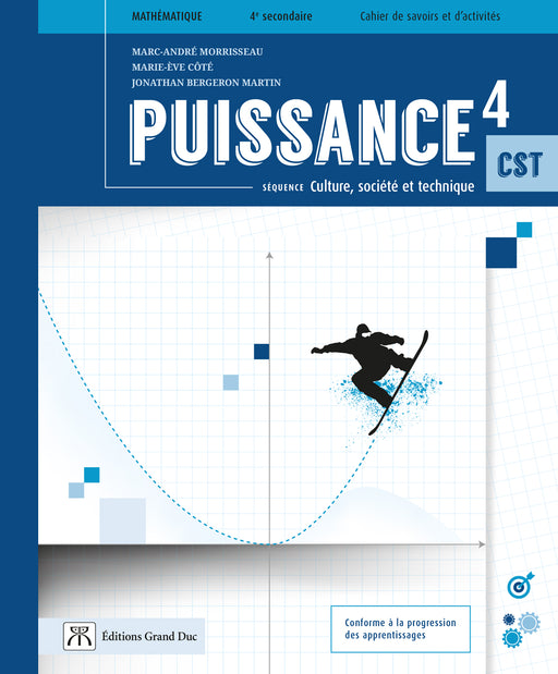 Puissance 4e secondaire CST - Cahier de savoirs et d'activités - Web 1 an + exercices interactifs (livraison électronique)                                              