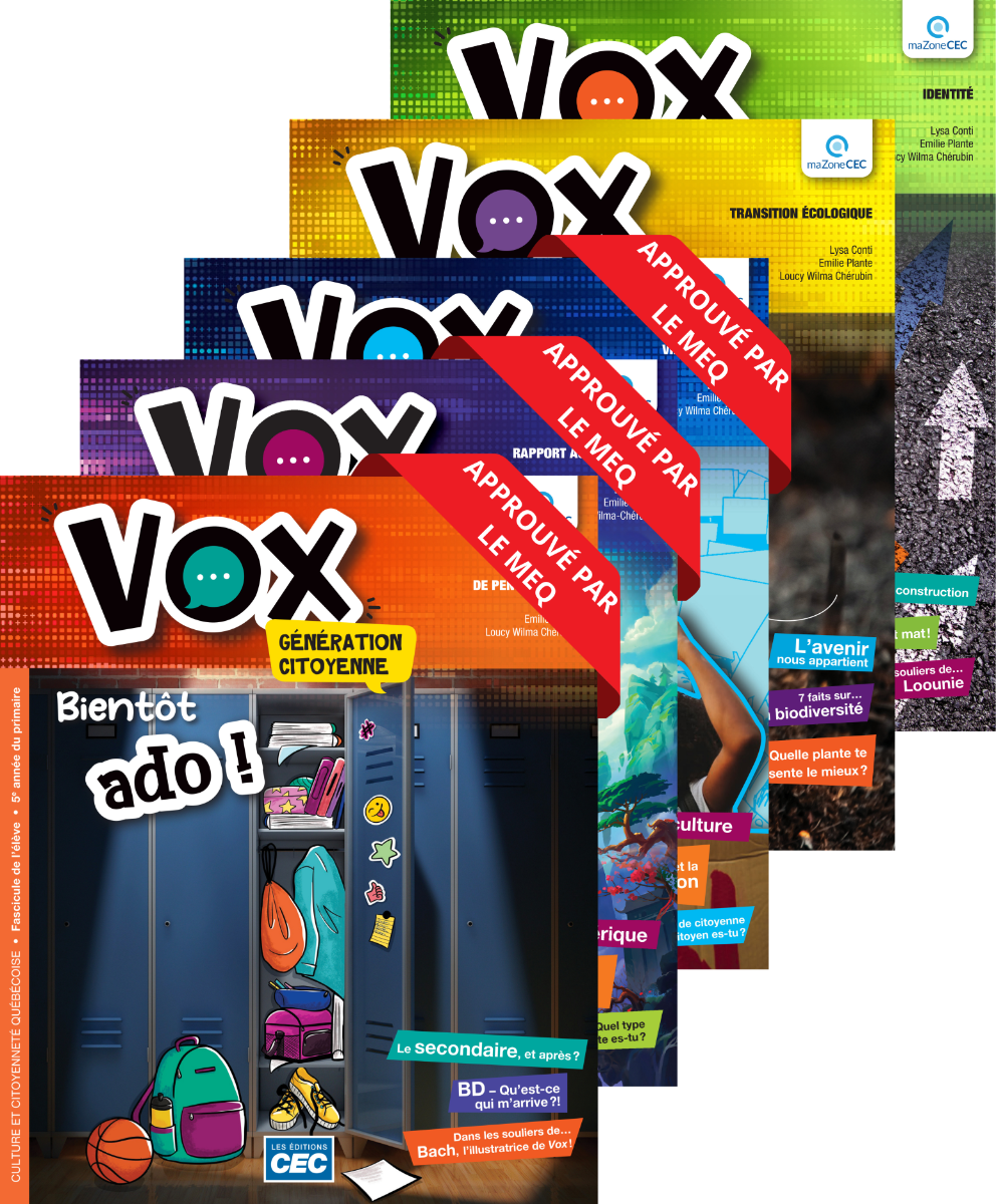 everyday6 冊子 Vox - CCQ - 5e et 6e année — Les Éditions CEC